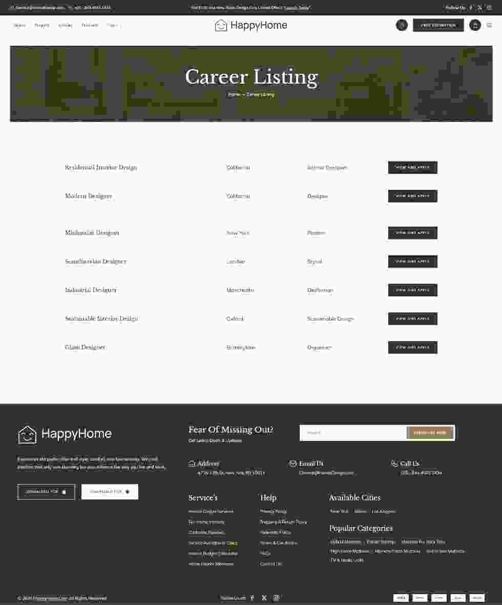 Career-listing